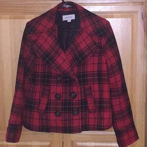 EUC! Merona Women’s Plaid Wool Coat